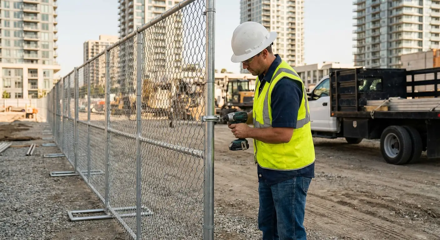 Downtown Youngstown temporary fencing and site security