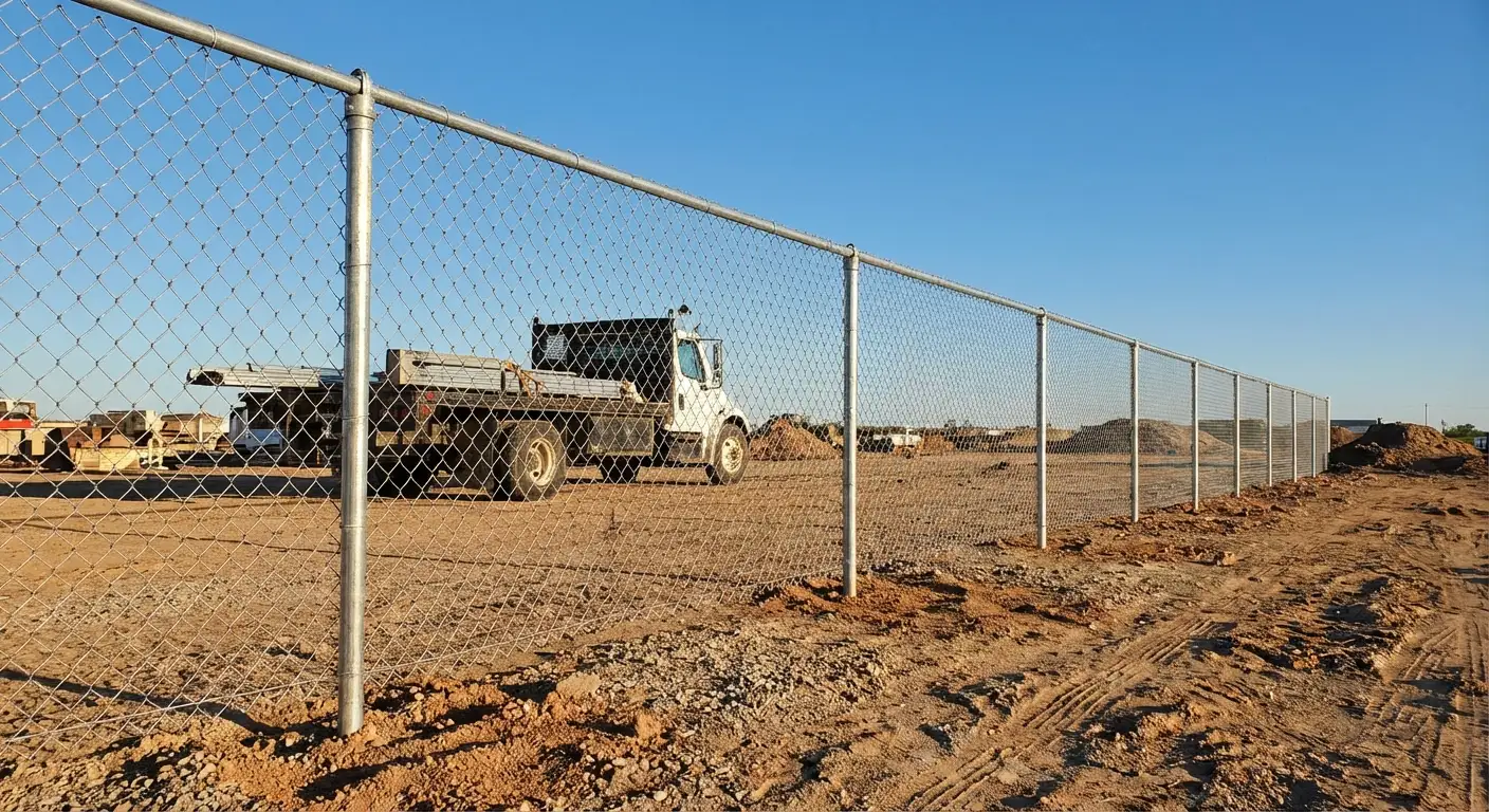 Wind-rated temporary fencing site in Youngstown, OH