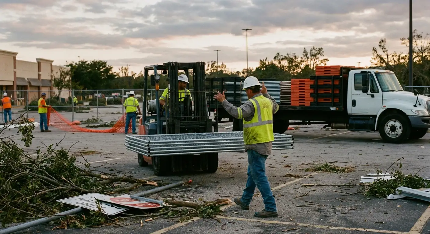 Emergency fencing deployment in Youngstown, OH