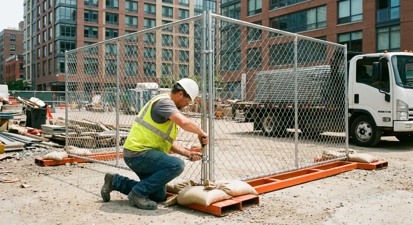 Temporary fence rental services in North Youngstown