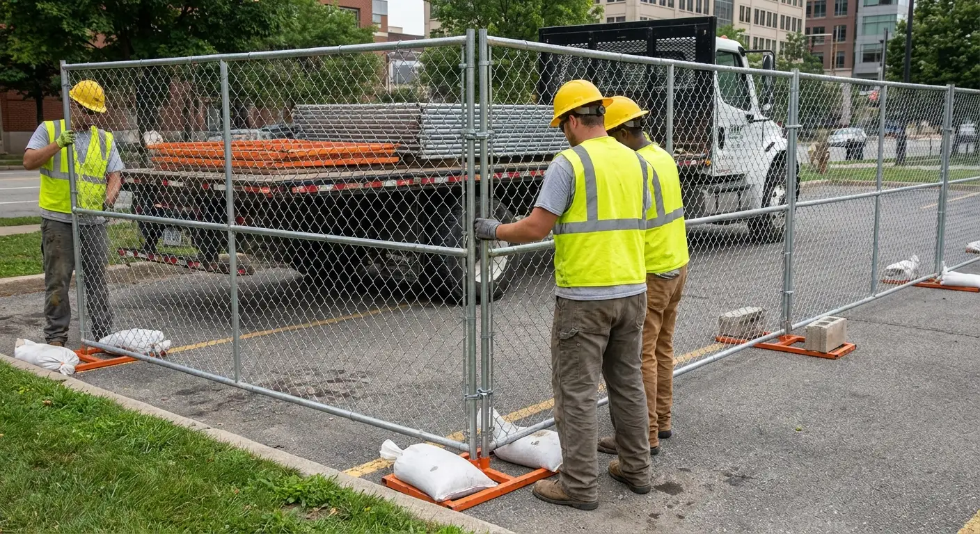 Temporary fencing solutions meeting Youngstown requirements