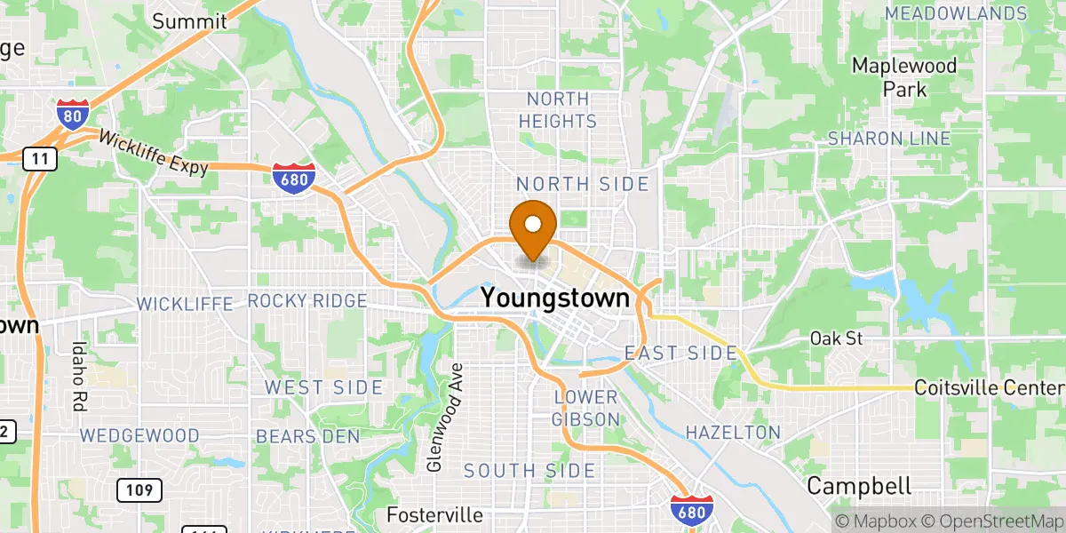 neighborhood map in Youngstown, OH