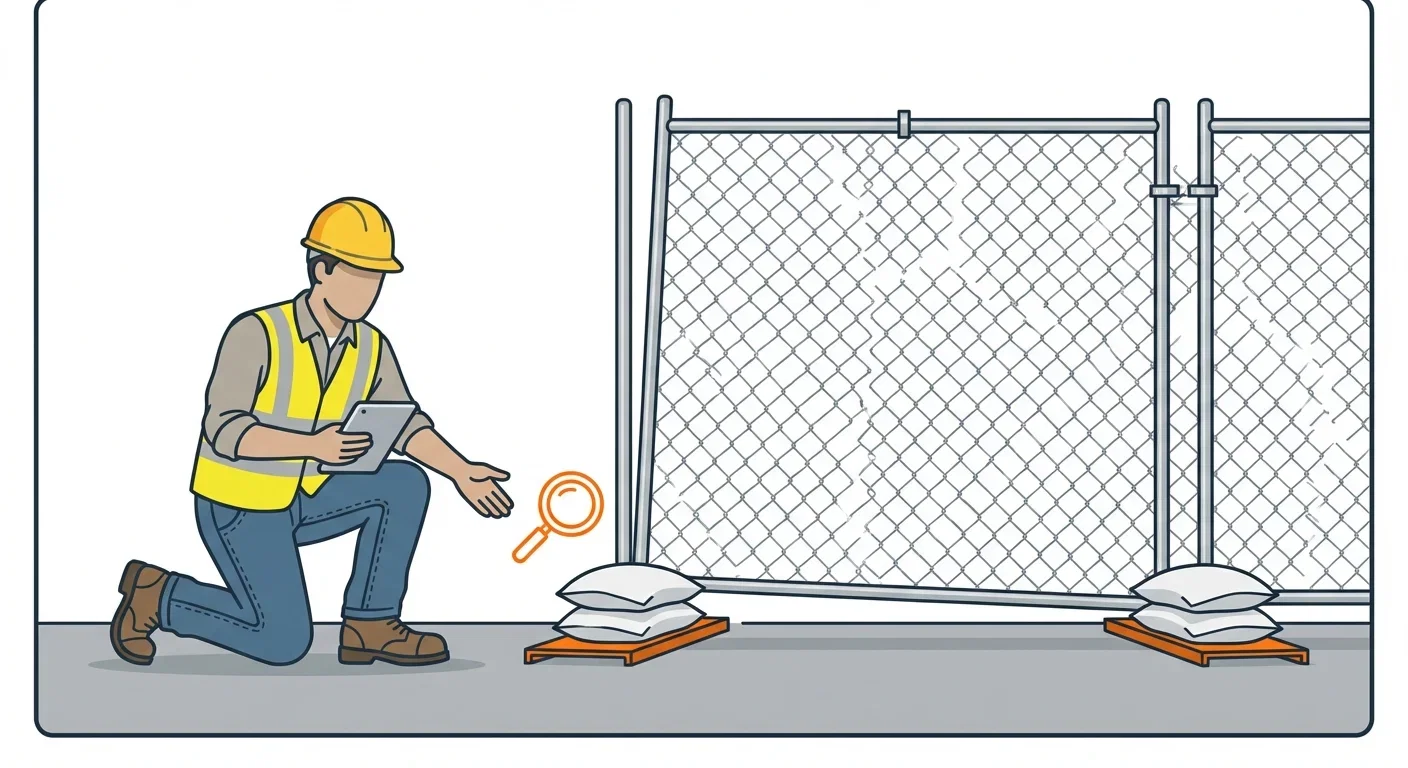 Diagram showing causes of temporary fence instability in Youngstown, OH