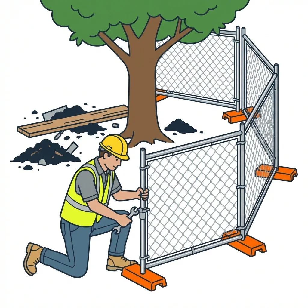Infographic detailing common tree protection violations and prevention in Youngstown, OH